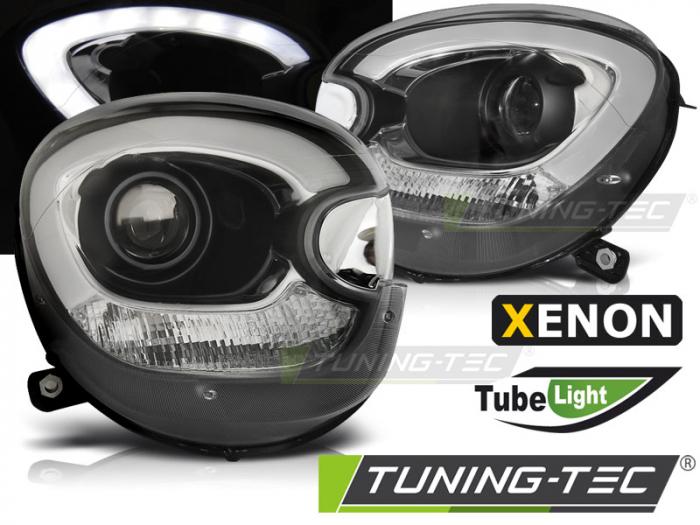 Faruri BMW MINI (COOPER) R60 COUNTRYMAN 10-14 TUBE LIGHT NEGRU HID [1]