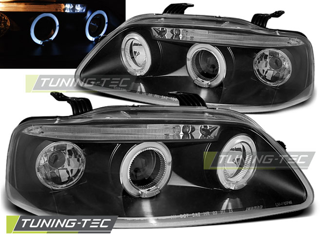 Faruri CHEVROLET AVEO 03-06 ANGEL EYES NEGRU [1]