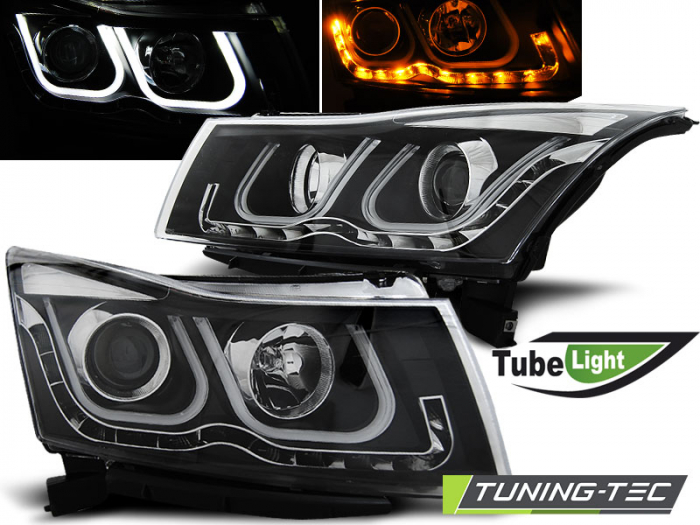 Faruri  CHEVROLET CRUZE 09-12 TUBE LIGHT NEGRU [1]