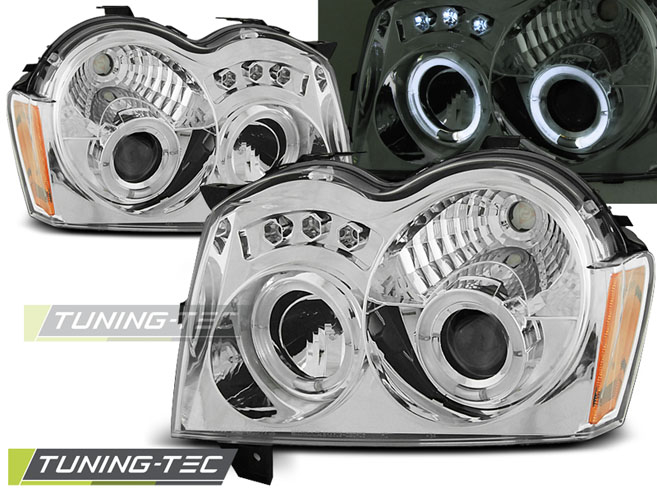 Faruri CHRYSLER JEEP GRAND CHEROKEE 05-08 ANGEL EYES CROM [1]