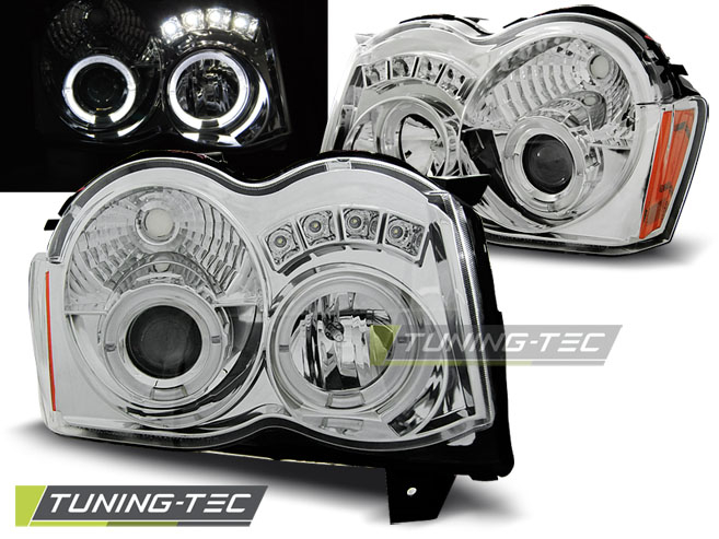 Faruri CHRYSLER JEEP GRAND CHEROKEE 08-10 ANGEL EYES CROM [1]