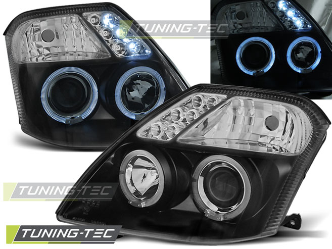 Faruri CITROEN C2 09.03-10 ANGEL EYES NEGRU [1]