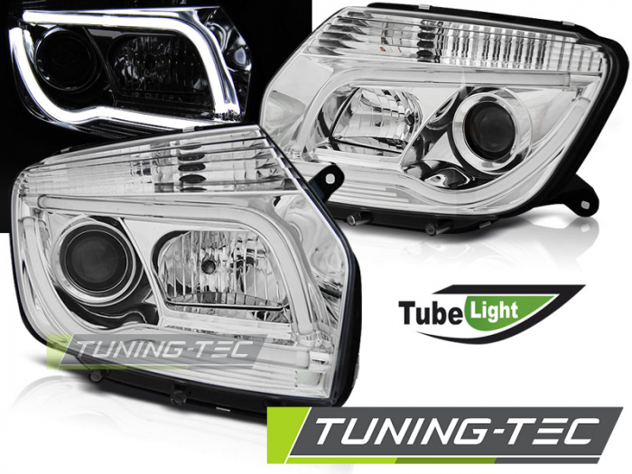 Faruri DACIA DUSTER 04.10-14 CROM TUBE LIGHT [1]