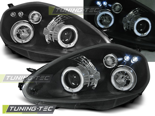 Faruri FIAT GRANDE PUNTO 09.05-08 ANGEL EYES NEGRU [1]