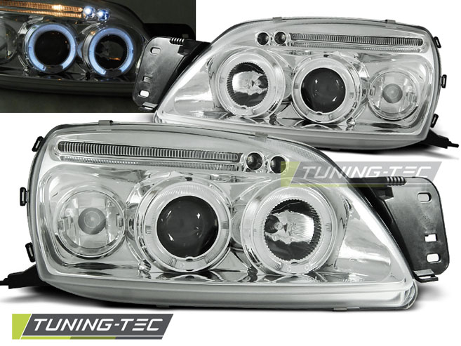 Faruri FORD FIESTA MK5 09.99-04.02 ANGEL EYES CROM [1]