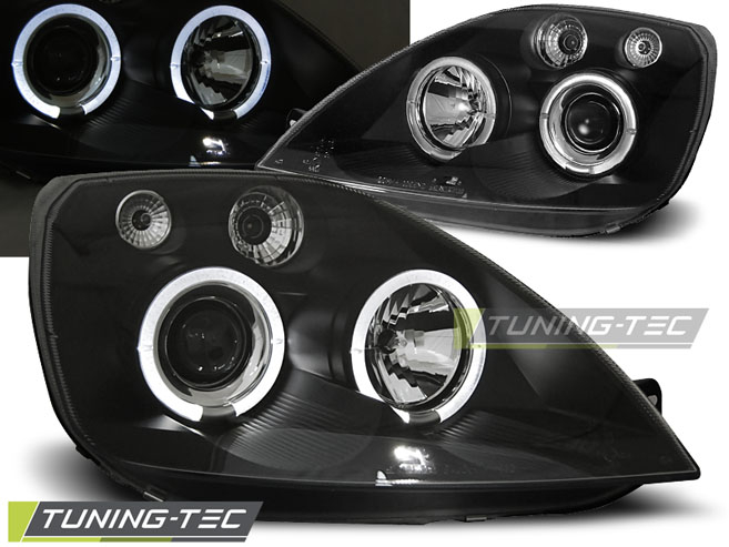 Faruri FORD FIESTA MK6 05.02-08.05 ANGEL EYES NEGRU [1]