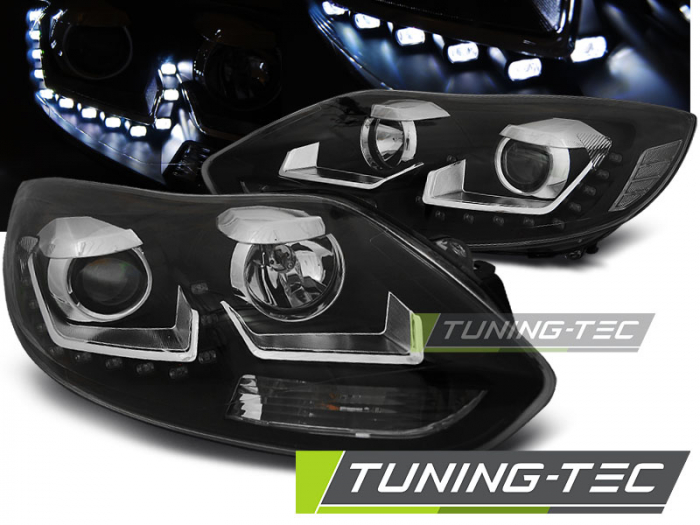 Faruri FORD FOCUS MK3 11- 10.14 DAYLIGHT NEGRU [1]