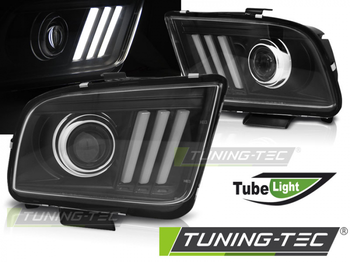 Faruri FORD MUSTANG 04-09 TUBE LIGHT NEGRU [1]