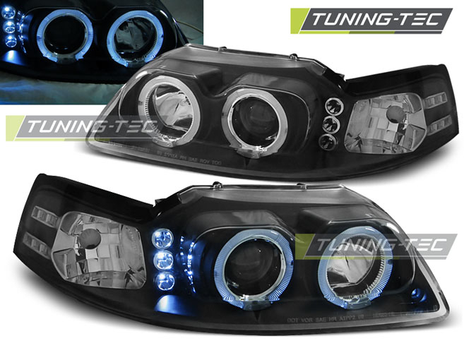 Faruri FORD MUSTANG 98-04 ANGEL EYES NEGRU [1]