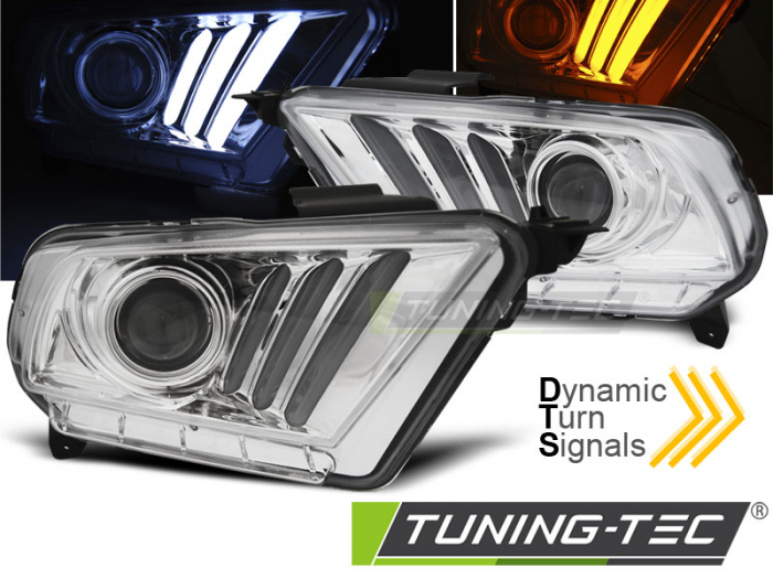 Faruri FORD MUSTANG V 10-13 TUBE LIGHT CROM [1]