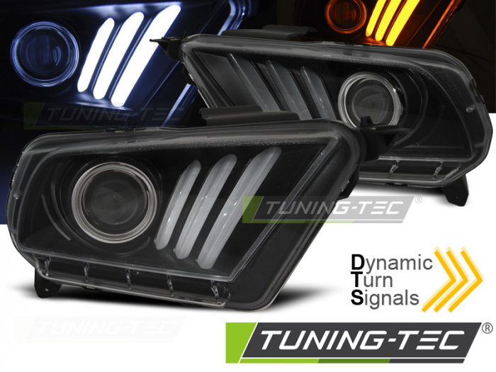 Faruri FORD MUSTANG V 10-13 TUBE LIGHT NEGRU [1]