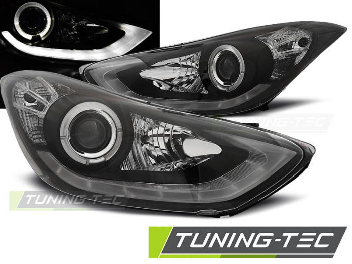 Faruri HYUNDAI ELANTRA 11.10-15 NEGRU DAYLIGHT LED [1]