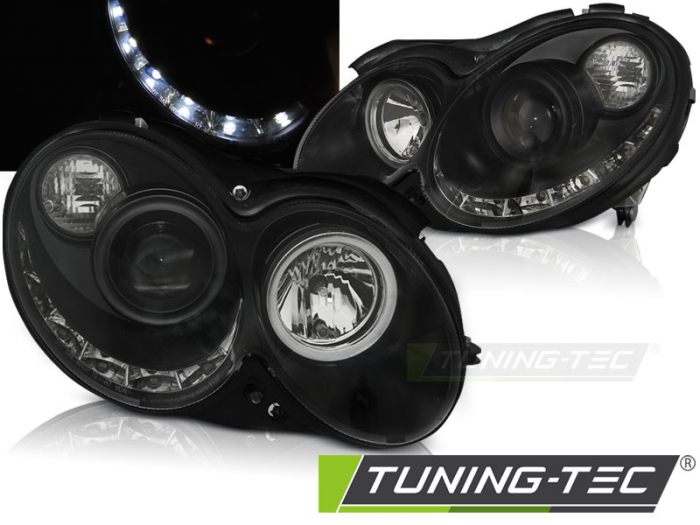 Faruri MERCEDES CLK W209 03-10 DAYLIGHT NEGRU [1]