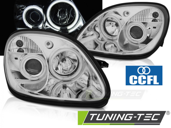 Faruri MERCEDES R170 SLK 04.96-04 ANGEL EYES CCFL CROM [1]
