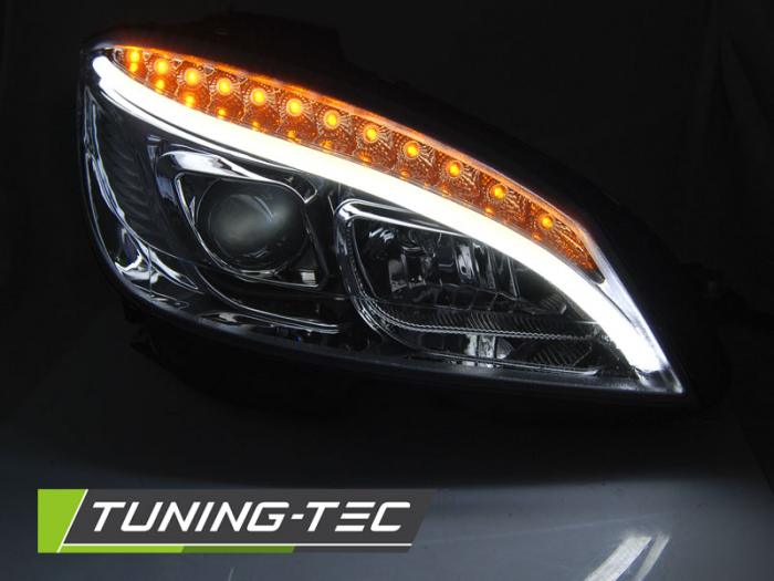 Faruri MERCEDES W204 07-10 CROM TUBE LIGHT H7 [3]