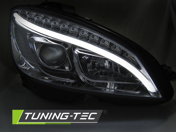 Faruri MERCEDES W204 07-10 CROM TUBE LIGHT H7 [2]