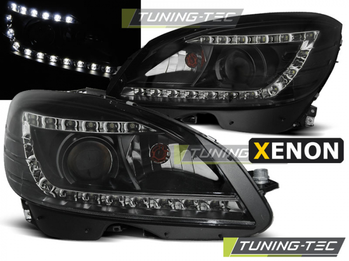 Faruri MERCEDES W204 07-10 DAYLIGHT NEGRU D1S [1]