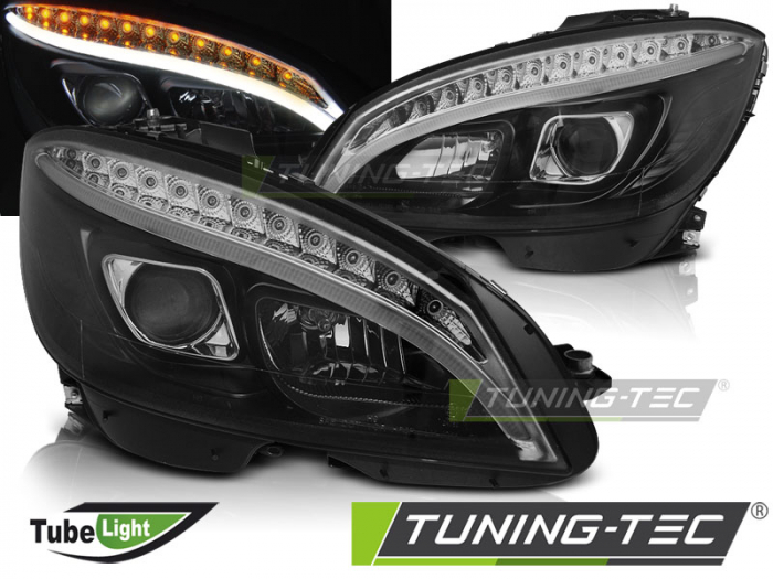 Faruri MERCEDES W204 07-10 NEGRU TUBE LIGHT H7 [1]
