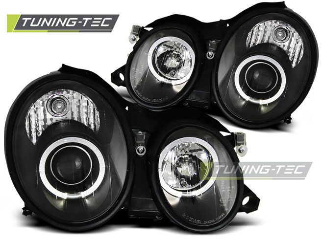 Faruri MERCEDES W208 CLK 03.97-04.02 ANGEL EYES NEGRU [1]