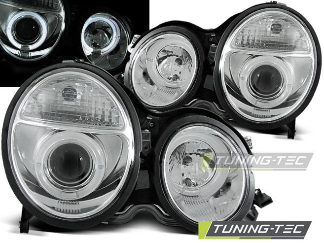 Faruri MERCEDES W210 E-KLASA 06.99-02 ANGEL EYES CROM [1]