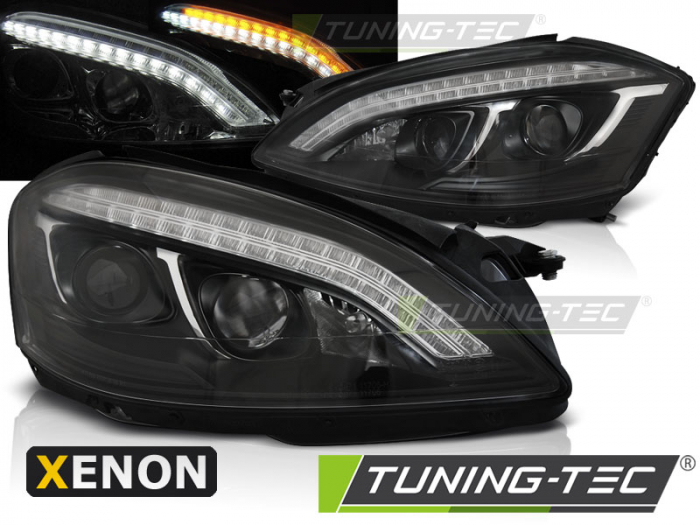 Faruri MERCEDES W221 05-09 DAYLIGHT HID NEGRU [1]