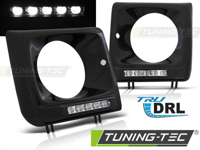Faruri MERCEDES W461,W463 01-12 LED DRL NEGRU [1]