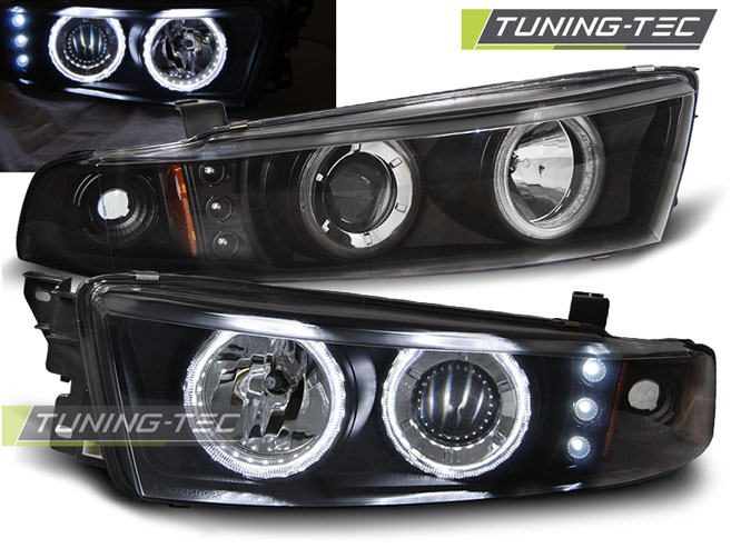Faruri MITSUBISHI GALANT 8 (EA0) 96-06 ANGEL EYES NEGRU CCFL [1]