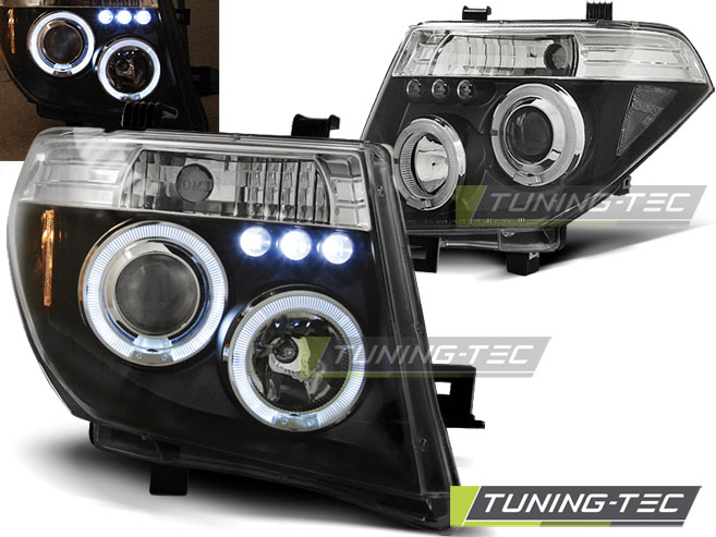 Faruri NISSAN NAVARA D40/PATHFINDER 05-10 ANGEL EYES NEGRU [1]
