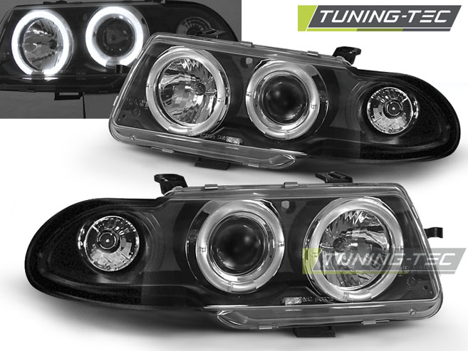 Faruri OPEL ASTRA F 09.91-08.94 ANGEL EYES NEGRU [1]