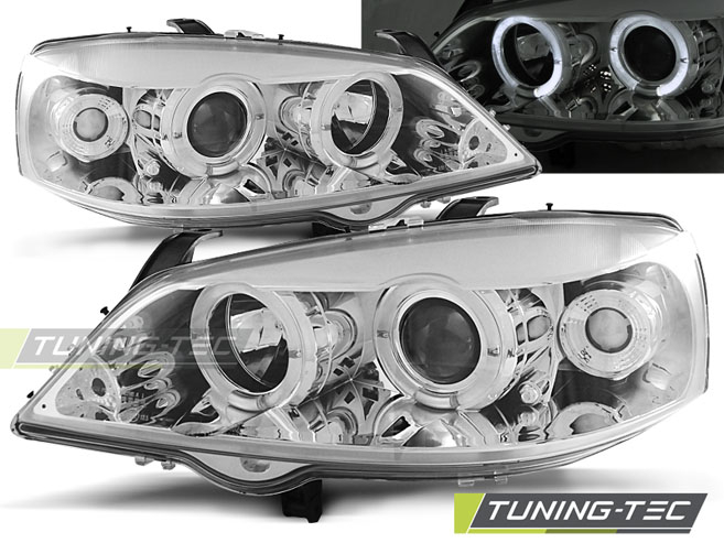 Faruri OPEL ASTRA G 09.97-02.04 ANGEL EYES CROM [1]