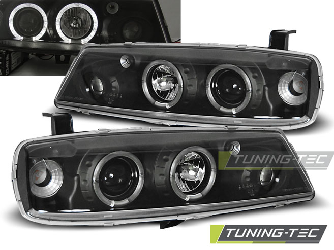 Faruri OPEL CALIBRA 08.90-06.97 ANGEL EYES NEGRU [1]