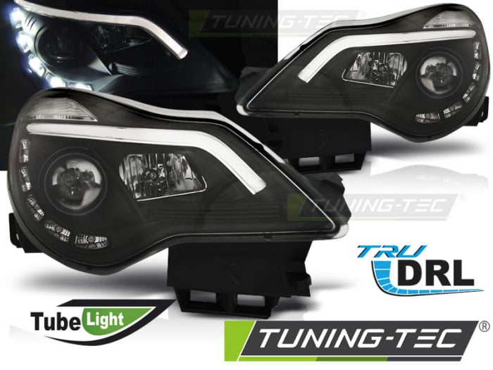 Faruri OPEL CORSA D 11-14  DRL NEGRU [1]