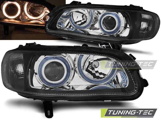 Faruri OPEL OMEGA B 04.94-08.99 ANGEL EYES NEGRU [1]