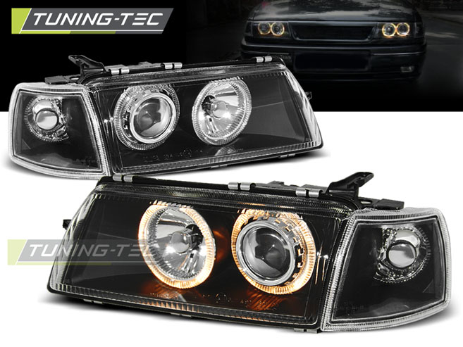 Faruri OPEL VECTRA A 09.88-10.95 ANGEL EYES NEGRU [1]
