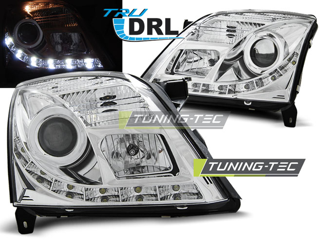 Faruri OPEL VECTRA C 04.02-08.05 TRU DRL CROM [1]