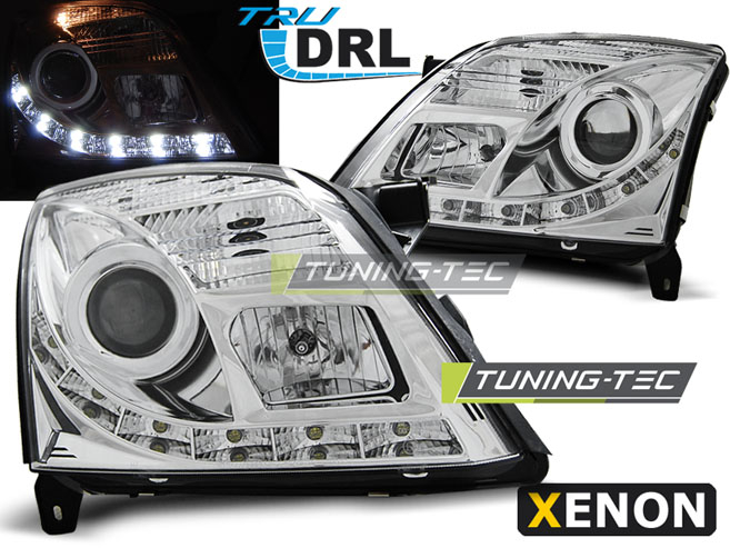 Faruri OPEL VECTRA C 04.02-08.05 TRU DRL CROM XENON D2S [1]