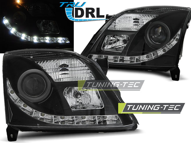 Faruri OPEL VECTRA C 04.02-08.05 TRU DRL NEGRU [1]