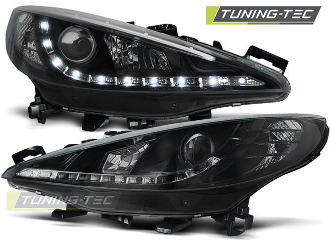 Faruri PEUGEOT 207 05.06-06.12 DAYLIGHT NEGRU [1]