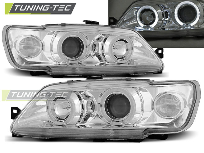 Faruri PEUGEOT 306 02.93-04.97 ANGEL EYES CROM [1]