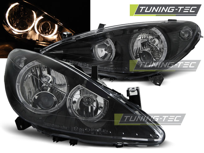 Faruri PEUGEOT 307 04.01-06.05 ANGEL EYES NEGRU [1]