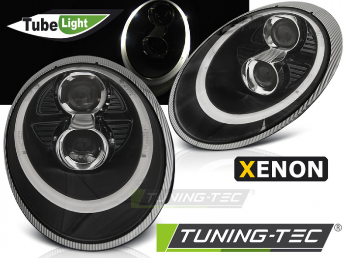 Faruri PORSCHE 911 (997) 04-09 NEGRU TUBE LIGHT HID XENON [1]