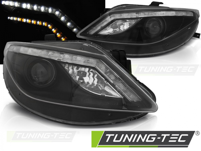 Faruri SEAT IBIZA 6J 06.08-12 DAYLIGHT LED INDICATOR NEGRU [1]