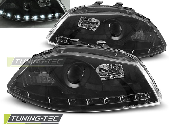 Faruri SEAT IBIZA 6L 04.02-08 DAYLIGHT NEGRU [1]