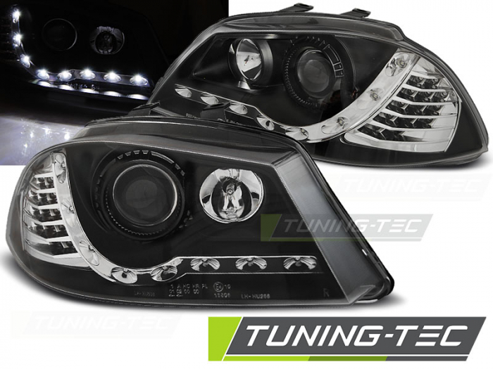 Faruri SEAT IBIZA 6L 04.02-08 DAYLIGHT NEGRU [1]