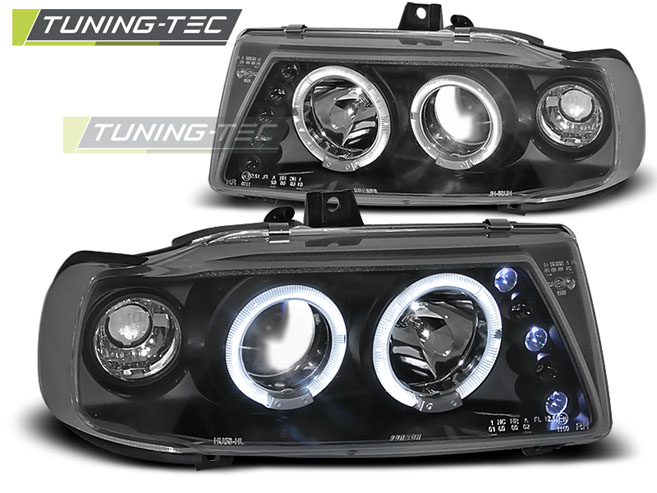 Faruri SEAT IBIZA / CORDOBA/ POLO VARIANT, SEDAN 10.93-08.99 ANGEL EYES NEGRU [1]