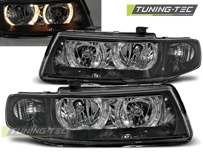 Faruri SEAT LEON / TOLEDO 04.99-08.04 ANGEL EYES NEGRU [1]