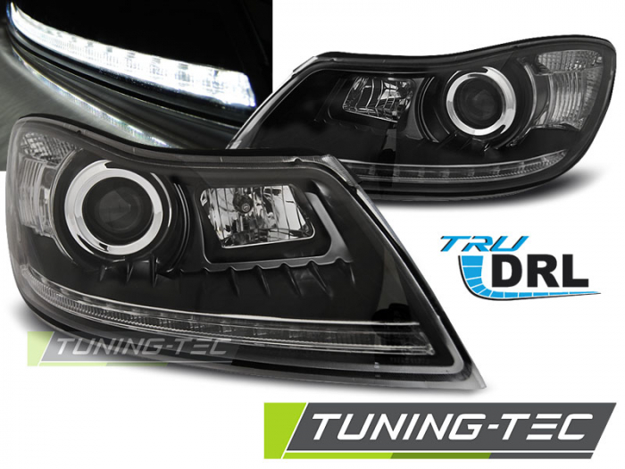 Faruri SKODA OCTAVIA 09-12 DAYLIGHT NEGRU DRL [1]