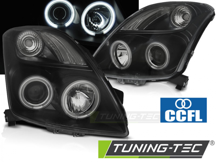 Faruri SUZUKI SWIFT 05.05-10 CCFL ANGEL EYES NEGRU [1]