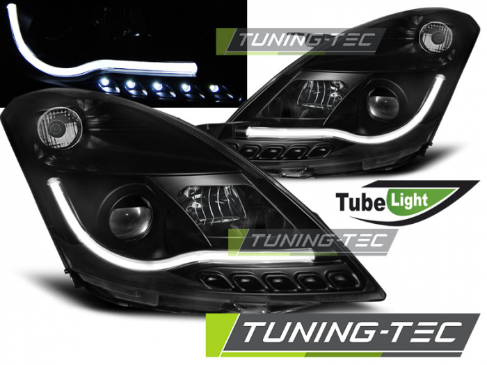 Faruri SUZUKI SWIFT IV 10-10.13  TUBE LIGHT NEGRU [1]