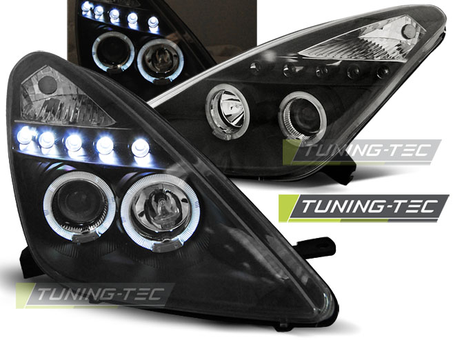 Faruri TOYOTA CELICA T230 99-05 ANGEL EYES NEGRU [1]